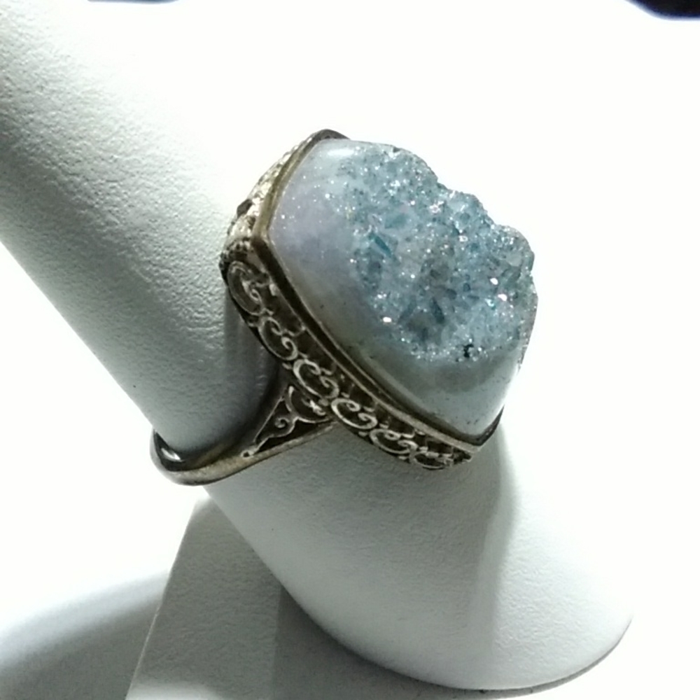 Druzy Agate Ring - image 3